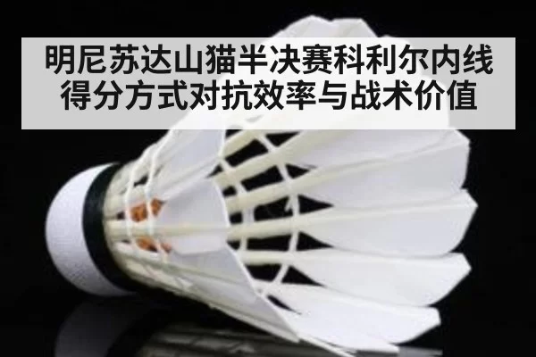 明尼苏达山猫半决赛科利尔内线得分方式对抗效率与战术价值